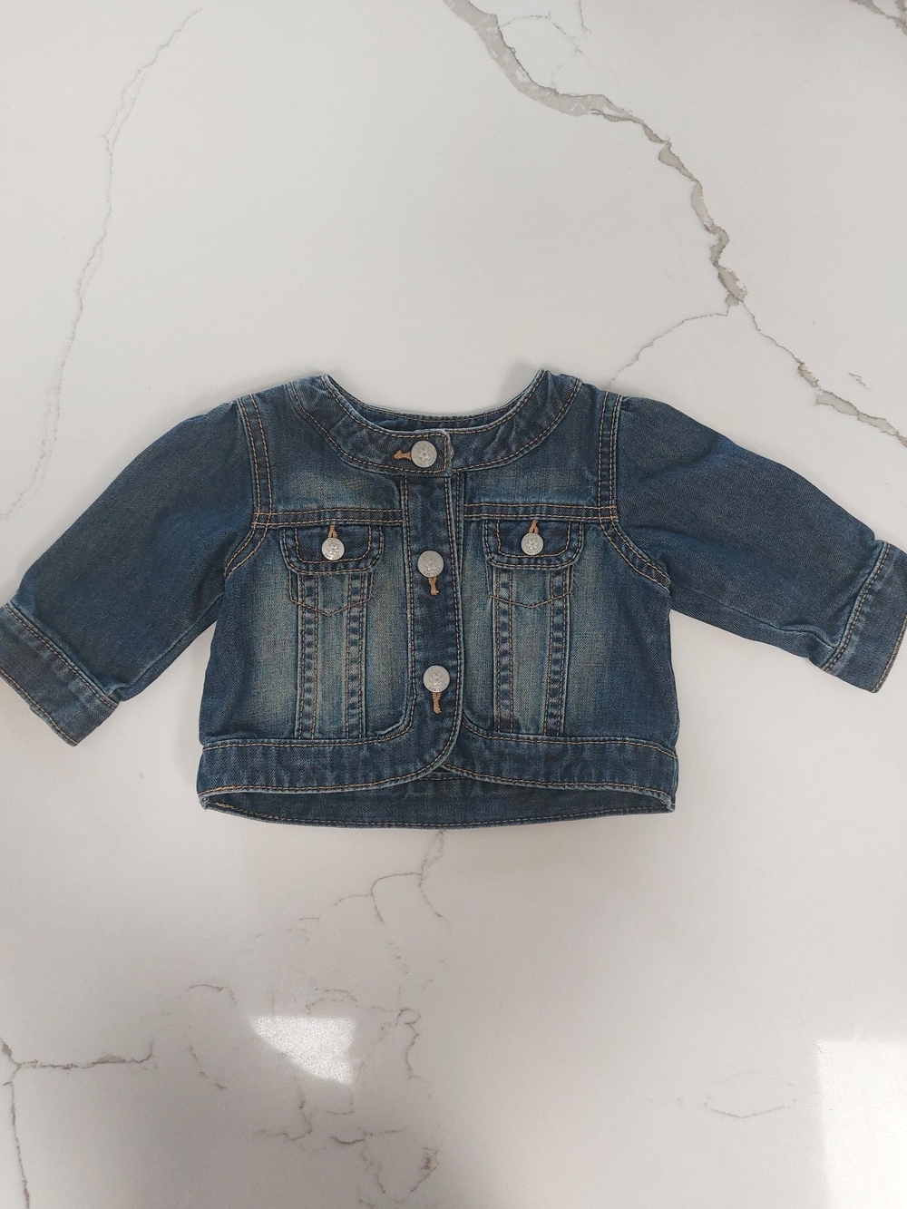 Place Girls' Denim Jean Jacket - Medium Blue